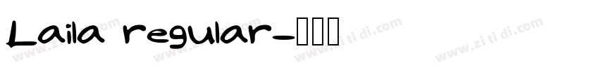 Laila regular字体转换